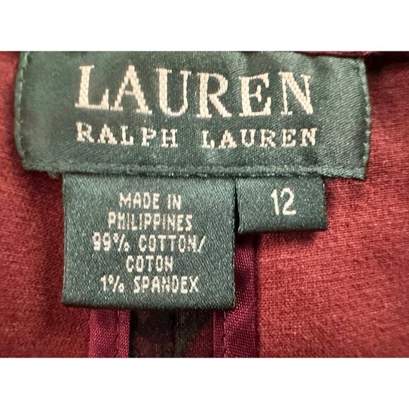 Vintage Ralph Lauren Velour Paisley Pants Womens Size 12 Wimsigoth Grunge 90s - Picture 3 of 16